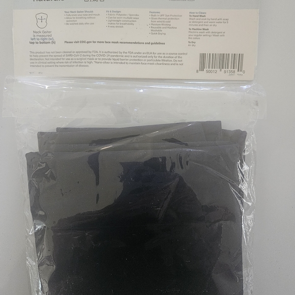 Boomer Naturals Navy Blue Unisex neck gaiter L/XL - Picture 2 of 3